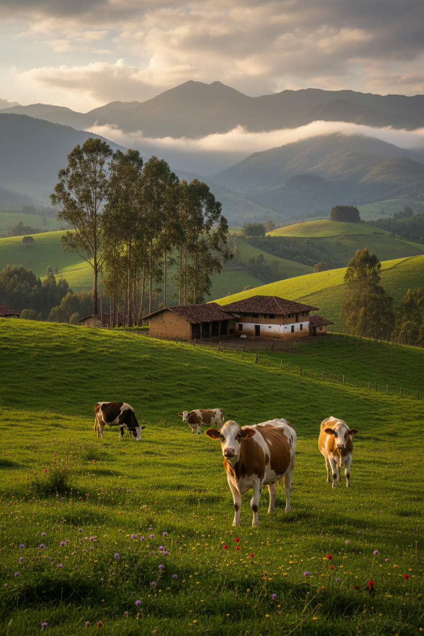 Vacas en Boyacá - Satia Foods